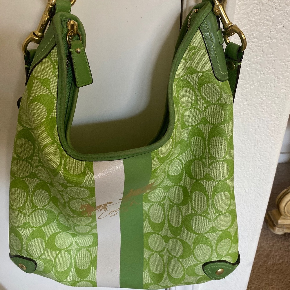 Green Coach Purse